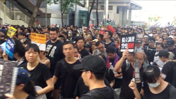 Protest crowd