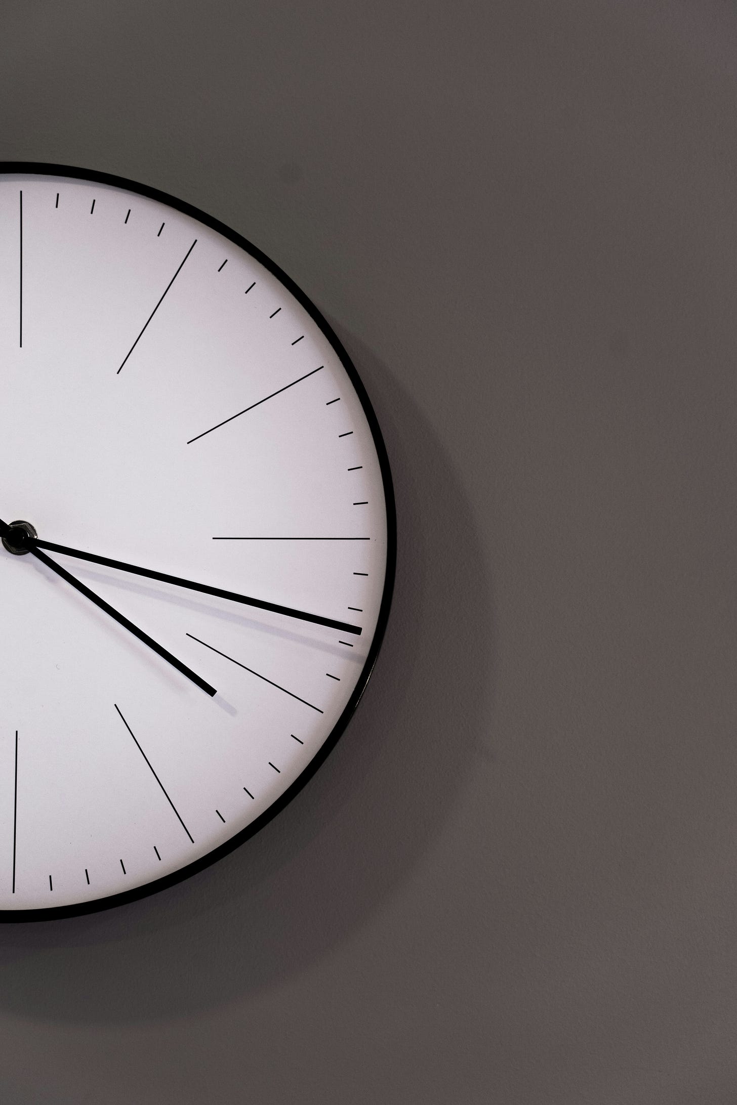wall clock with no numbers