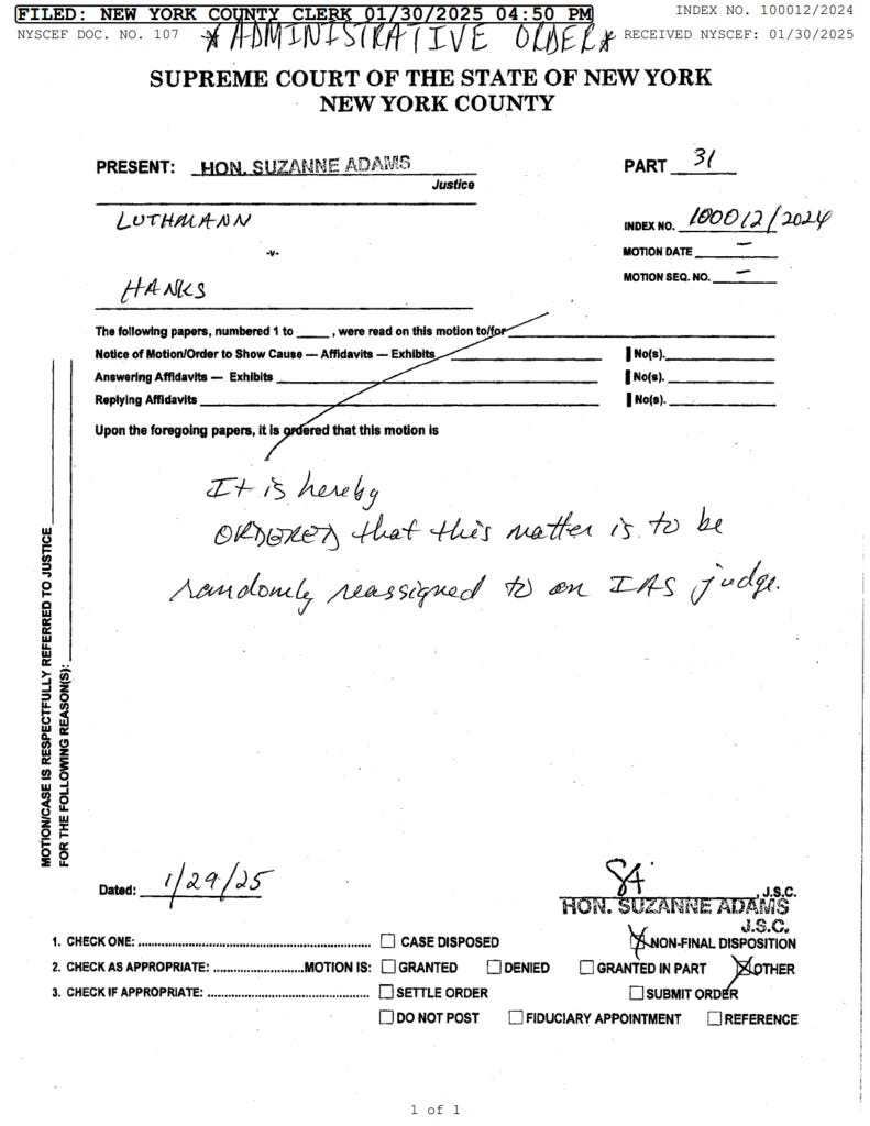 Judicial Pinball - Luthmann "Random" Reassignment Judicial Pinball - Luthmann "Random" Reassignment