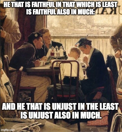 Faithful in Little