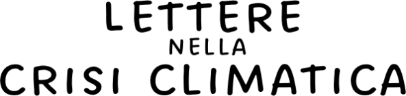 Lettere nella crisi climatica
