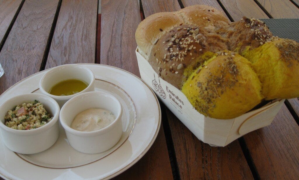 Fancy bread and dips