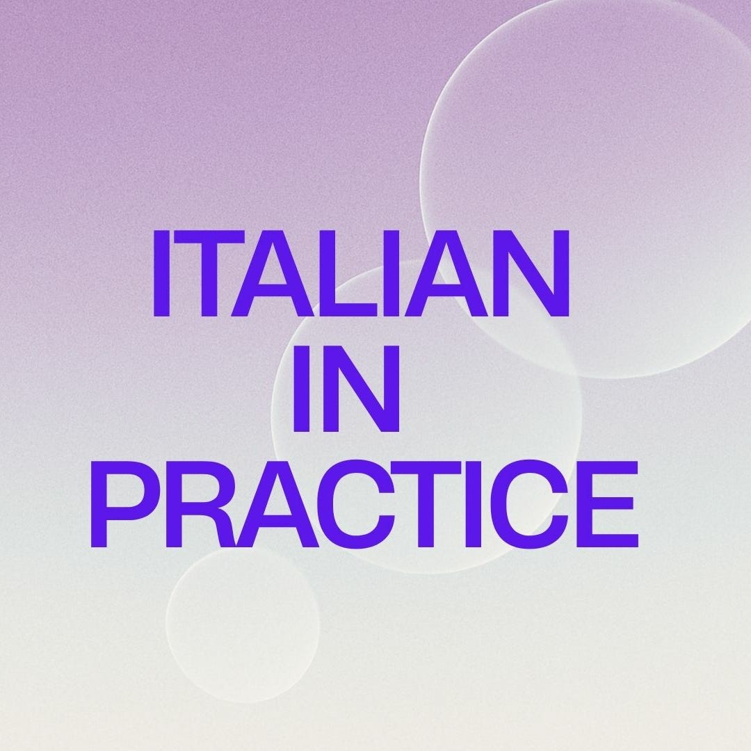 Italian in practice