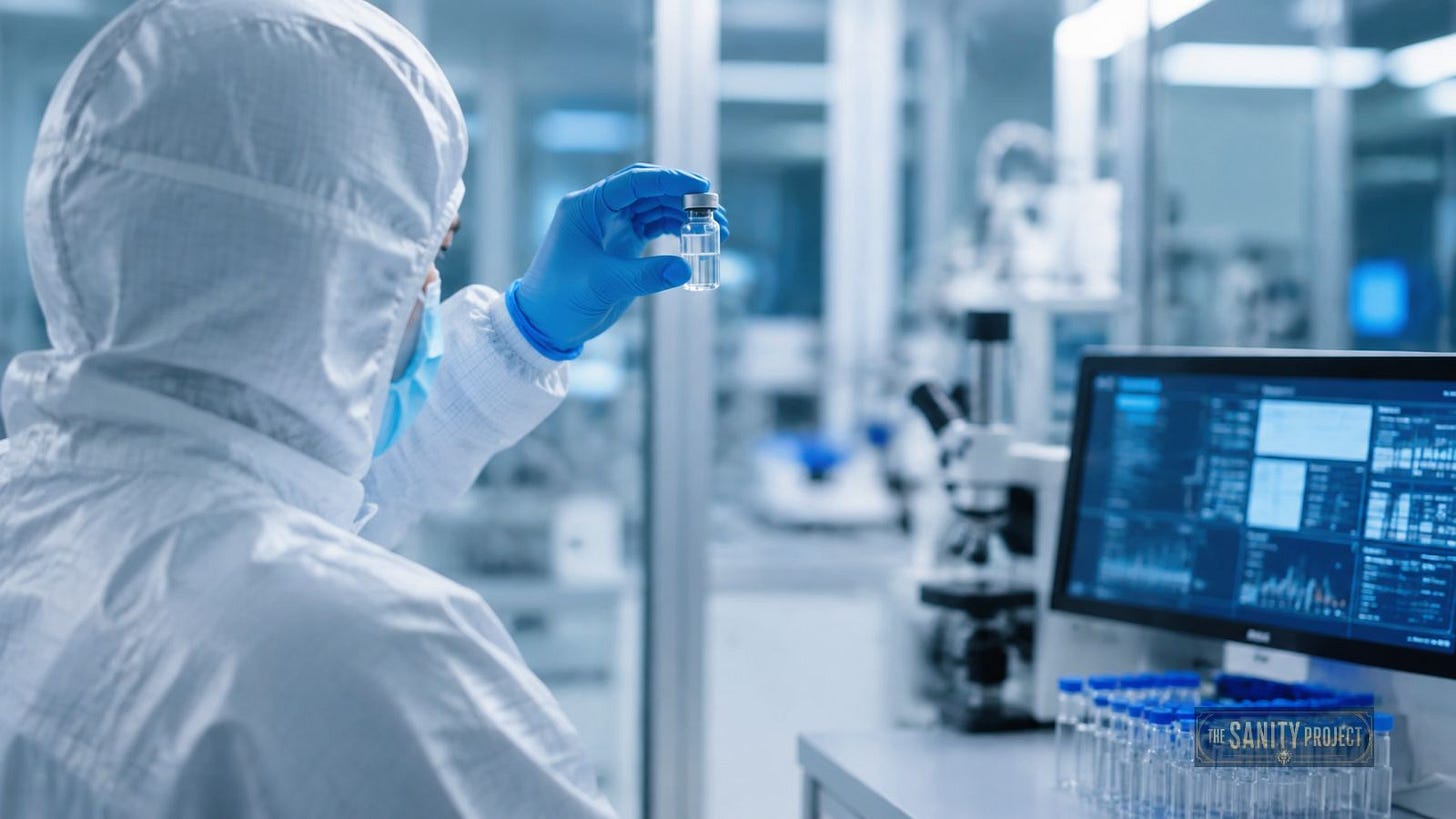 Medical Isotopes Canada cleanroom production. Medical Isotopes Canada cleanroom production.