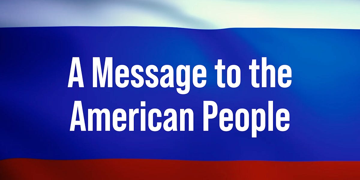 A Message to the American People