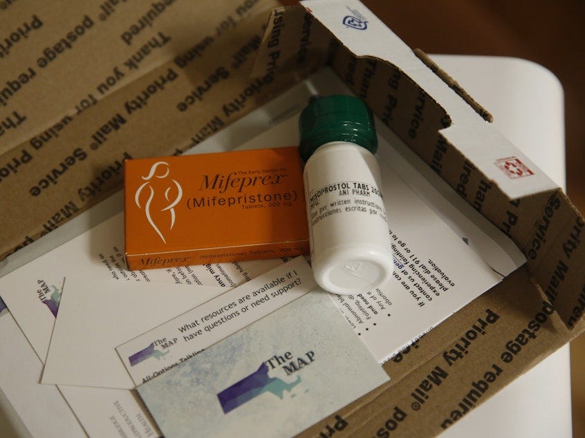 caption: Medication abortion with the two-drug regime of mifepristone and misoprostol is the most common form of abortion in the U.S. caption: Medication abortion with the two-drug regime of mifepristone and misoprostol is the most common form of abortion in the U.S.