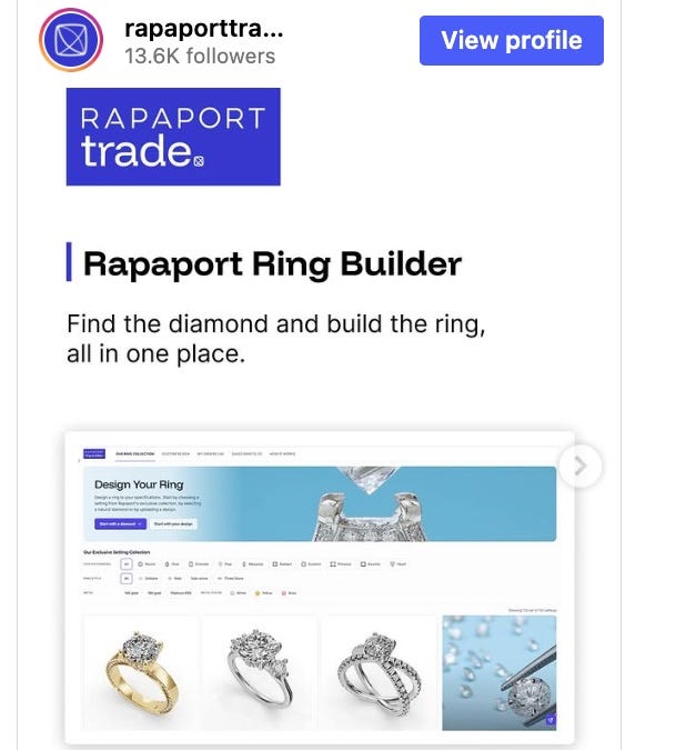Rapaport will now design rings for you