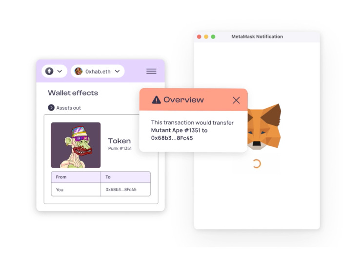 malicious transaction warning