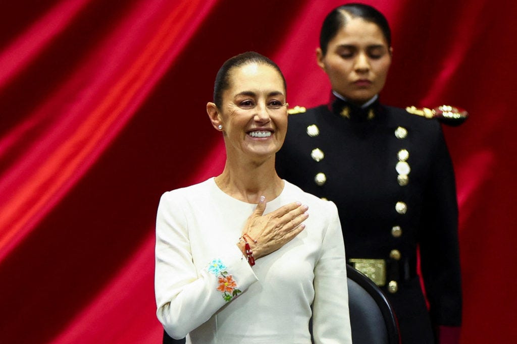 Claudia Sheinbaum sworn in as Mexico's first female president | PBS News