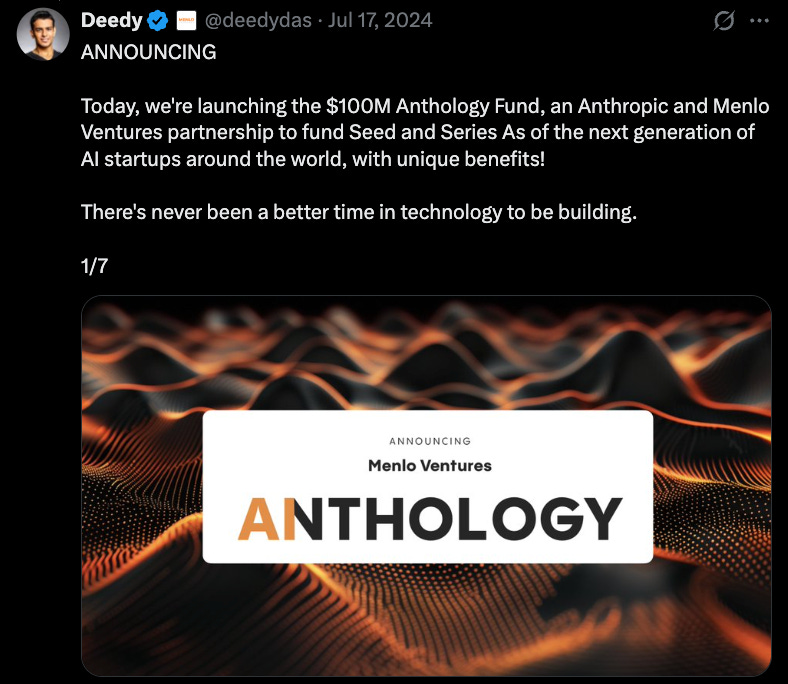 BREAKING: Inside Anthropic's $100M Anthology Fund w/ Menlo Ventures
