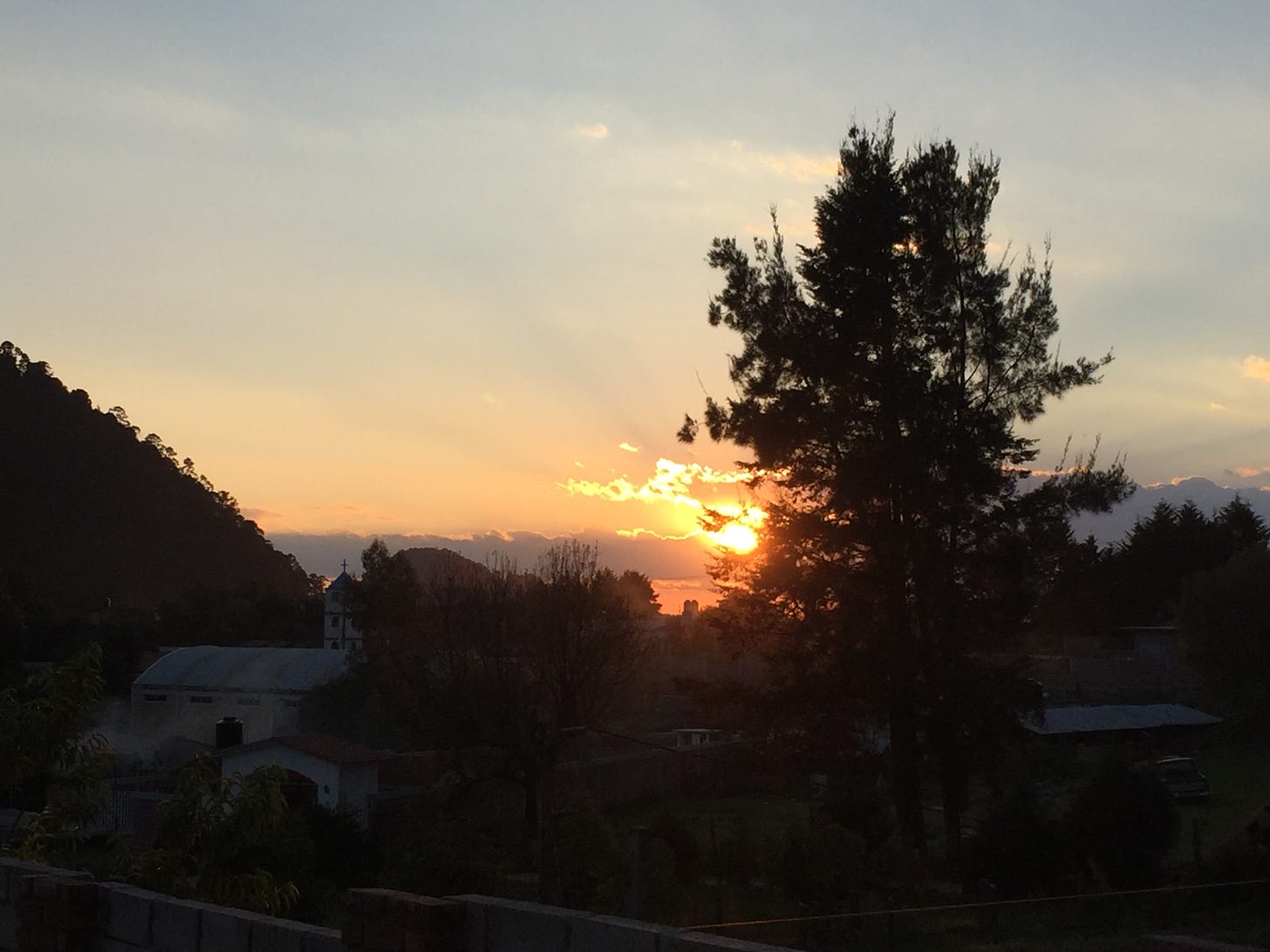 sunset in capulin mexico 