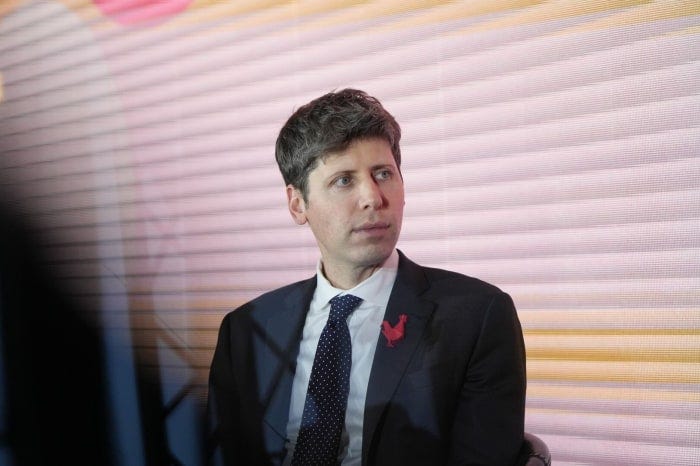 Sam Altman at the AI Action Summit in Paris. Sam Altman at the AI Action Summit in Paris.