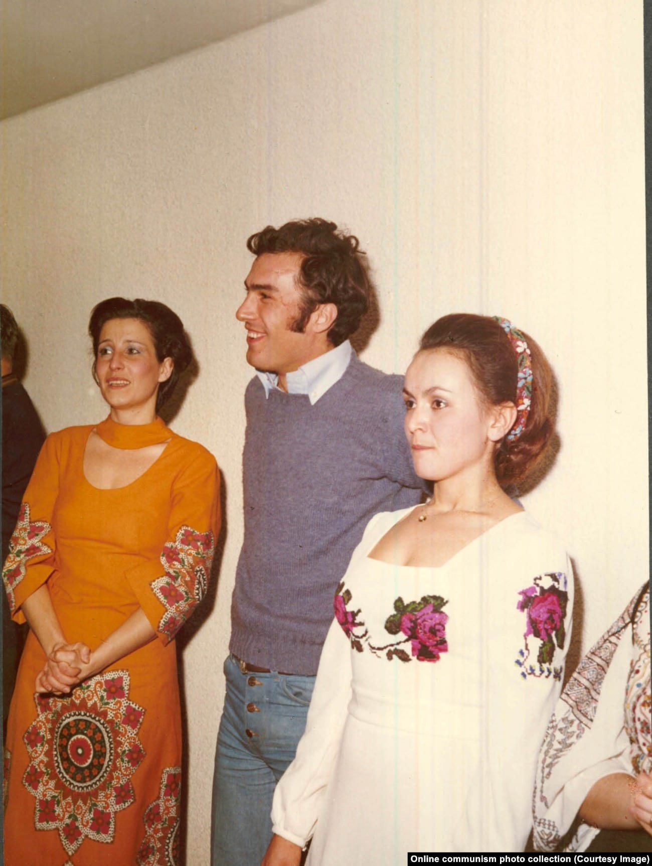 Nicu Ceausescu (center) with unidentified women during the 1976 party. The younger Ceausescu was sentenced to prison after his parents’ killings and died from liver disease in Vienna in 1996 aged 45.