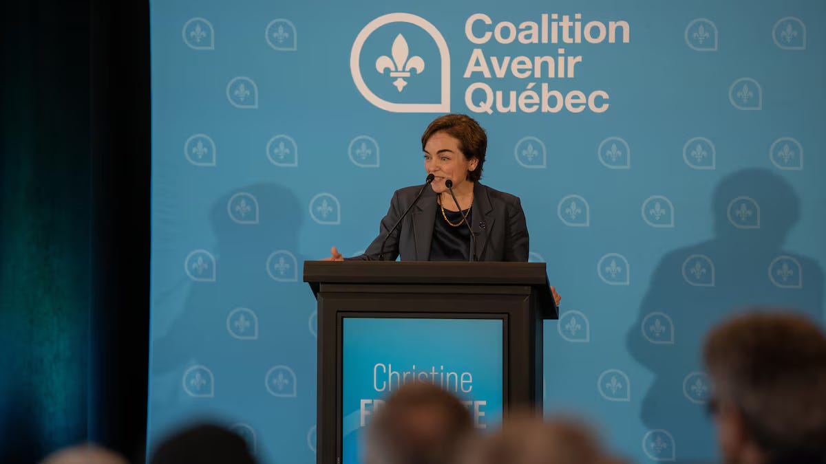 Christine Fréchette promet de terminer son mandat, peu importe le résultat des élections