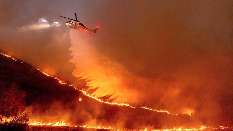 LA fires: 'It's an apocalypse' - families return to homes reduced to ruins  | US News | Sky News