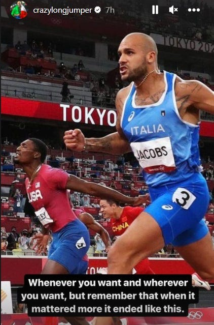 Marcell Jacobs, Fred Kerley