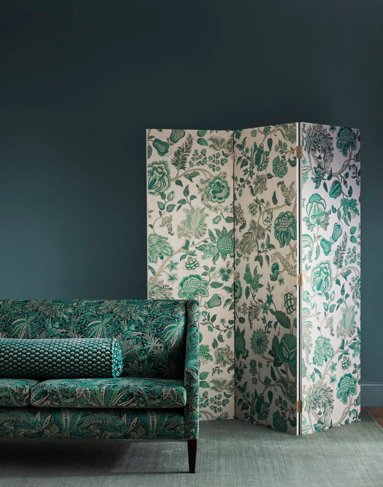 wallpaper and fabric from the new Modern Collector range at Liberty London