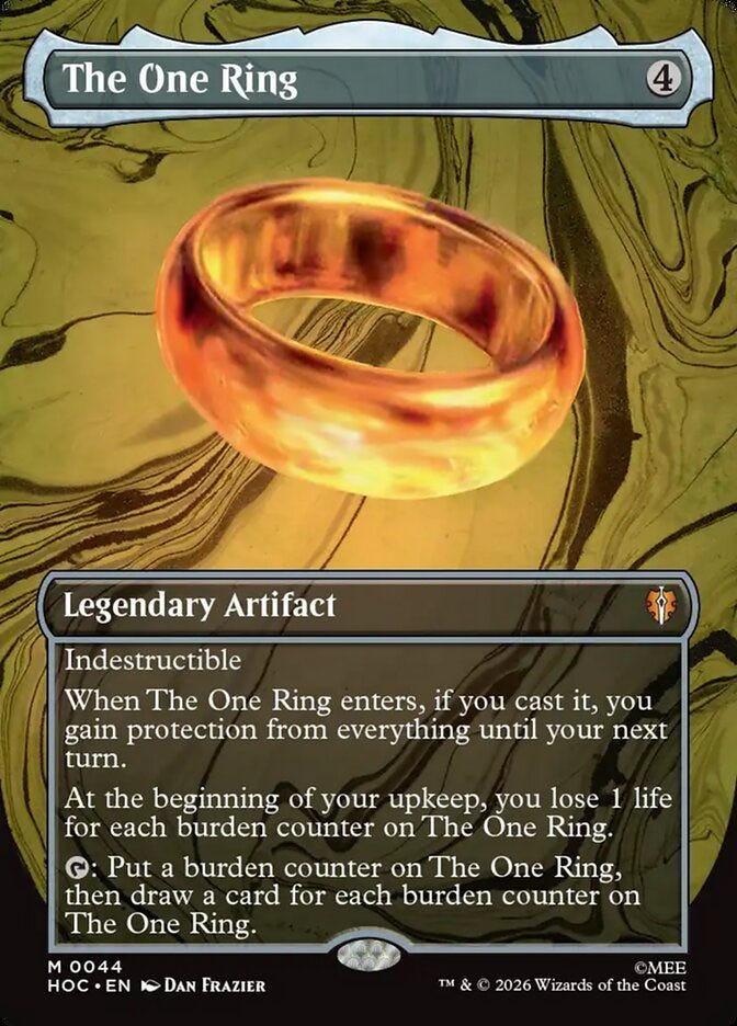 WotC Admits The One Ring Art for The Hobbit Set Was Traced From