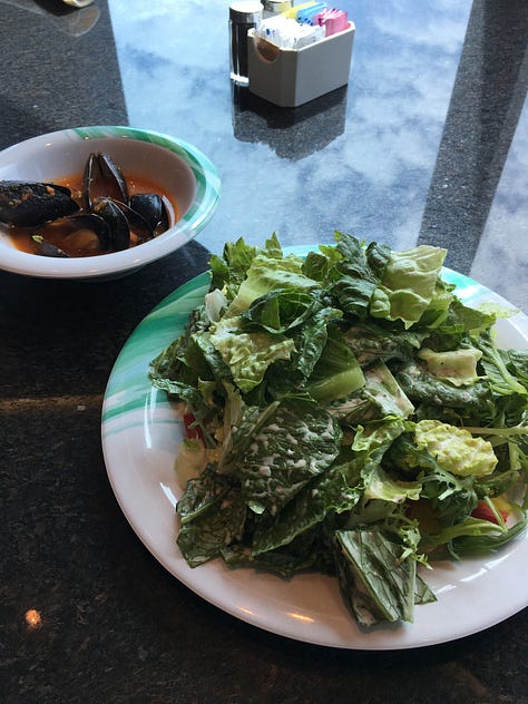 How to stay healthy with 7 days at sea on a transatlantic cruise: Play cards, eat plenty of veggies, get moving around the track, and read on the open deck.