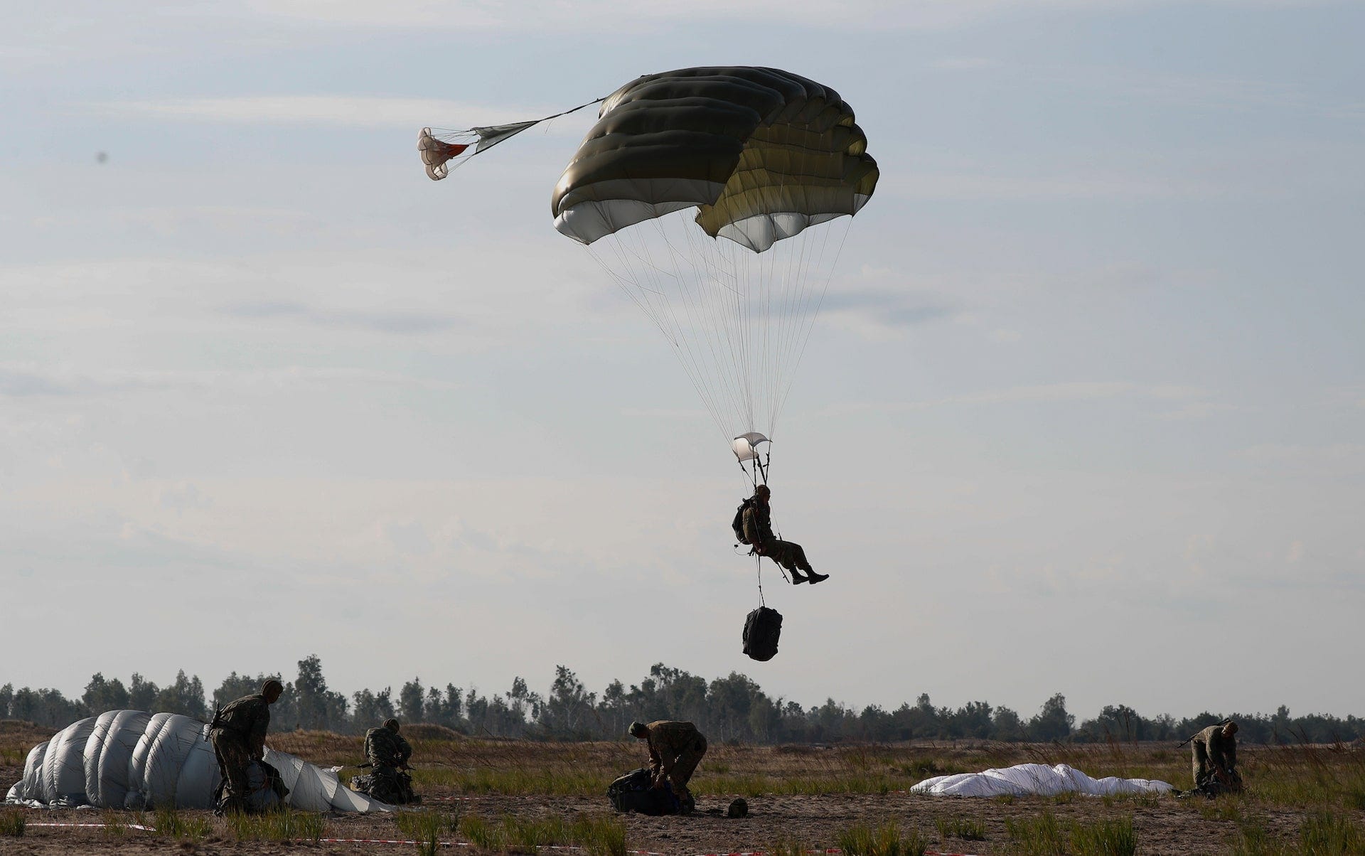Belarusian special forces take part in the International Army Games 2019 at a shooting range near the village of Mukhovets