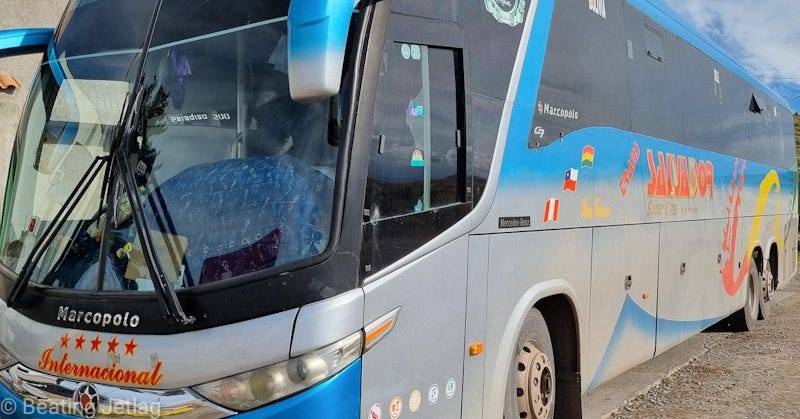 Our bus Puno - La Paz