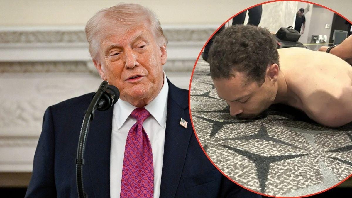 President Donald Trump and Cole Tomas Allen President Donald Trump and Cole Tomas Allen