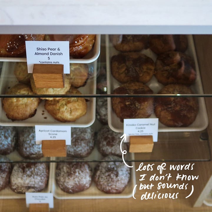 Cafe Mochiko pastry case