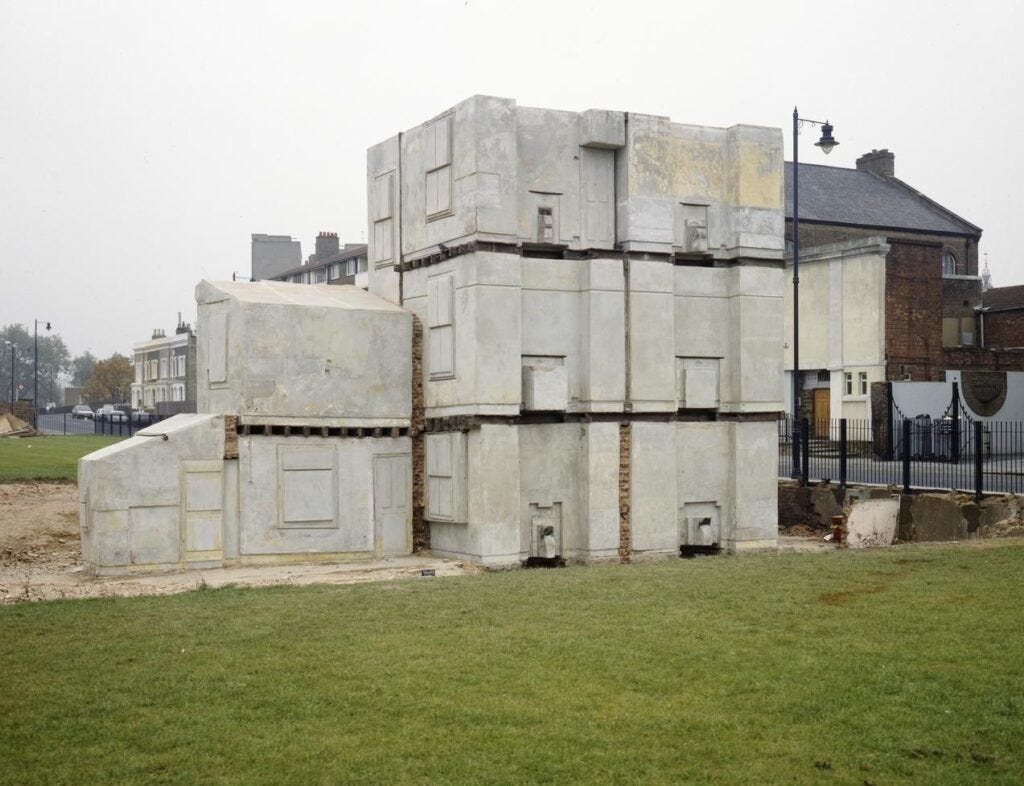 House by Rachel Whiteread concrete