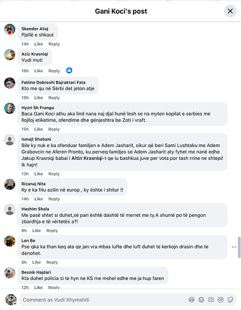 2nd Batch 9 Out of 21 Screenshots from Gani Koci's Post.