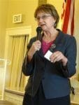 Susan announces upcoming events including J Street talk on Tuesday, and free film screening on Friday, more details on the Club's website