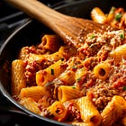 Creamy Ground Beef Ragu Pasta
