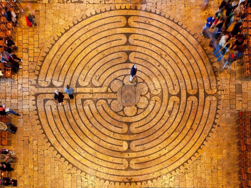 A labyrinth as a metaphor for life - Tommy Dixon