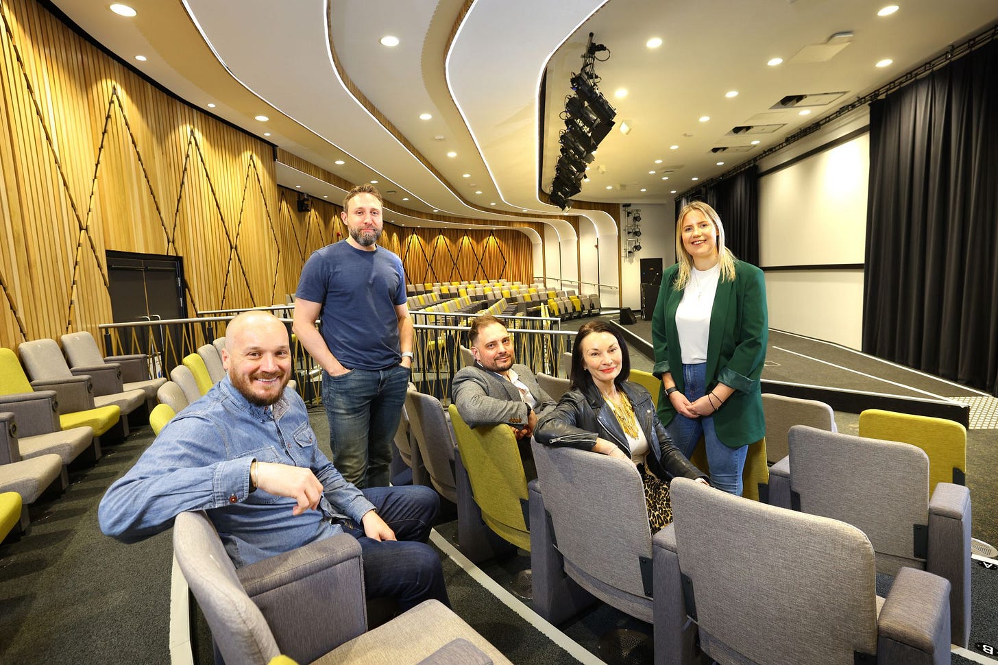 AWS North Community Conference organisers from left to right: Steve Morland, CTO, Leighton, Dan Pudwell, Solutions Architect, Leighton, Lee Gilmore, AWS Practice Lead, Leighton, Claire Cundill, Chief Business Officer, Leighton and Holli Taylor, Head of Marketing, Leighton
