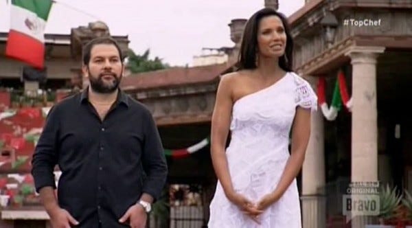 padma lakshmi with enrique olvera on top chef boston recap images 2015 padma lakshmi with enrique olvera on top chef boston recap images 2015