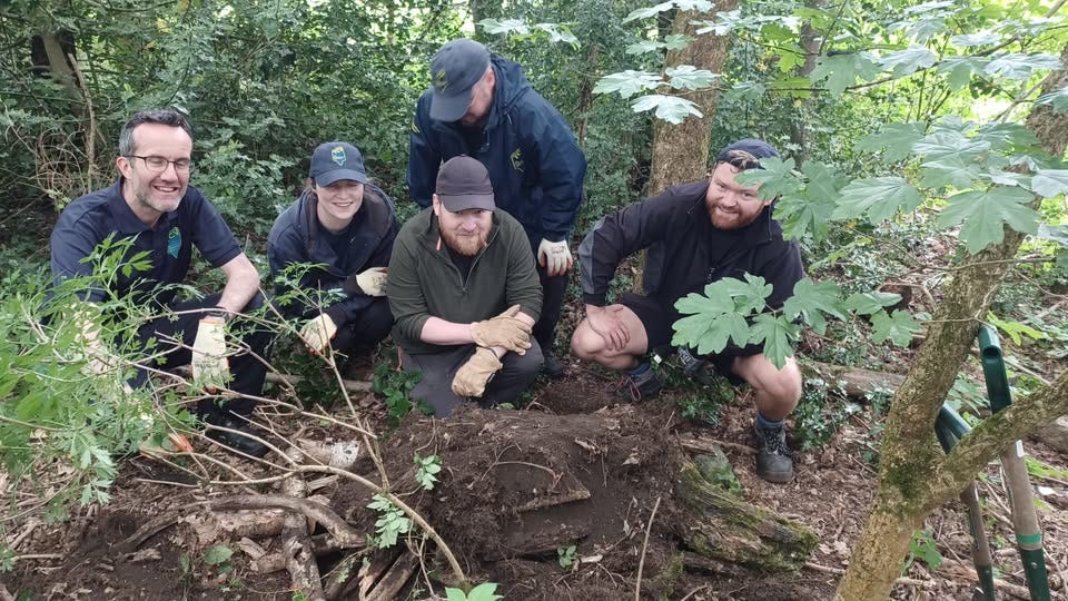 May be an image of 4 people and tree