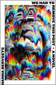 the cover of the novel, an abstract fractal image