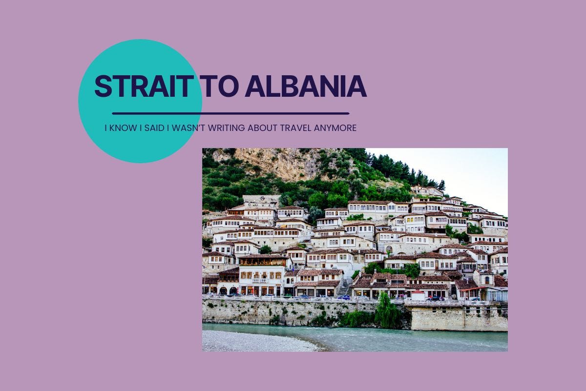 Historic old town in Berat, Albania