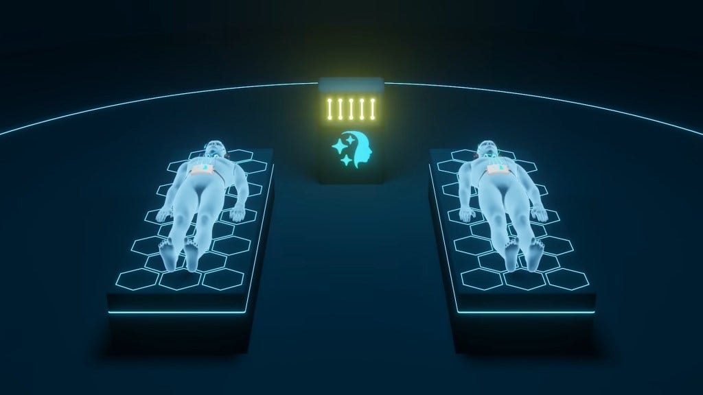 REMspace, a San Francisco Bay Area-based neurotech company focused on lucid dreaming and sleep enhancement, shared that they have now twice had “two individuals successfully induced lucid dreams and exchanged a simple message.” REMspace, a San Francisco Bay Area-based neurotech company focused on lucid dreaming and sleep enhancement, shared that they have now twice had “two individuals successfully induced lucid dreams and exchanged a simple message.”
