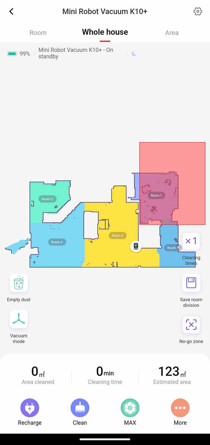 SwitchBot App for K10+ Vacuum