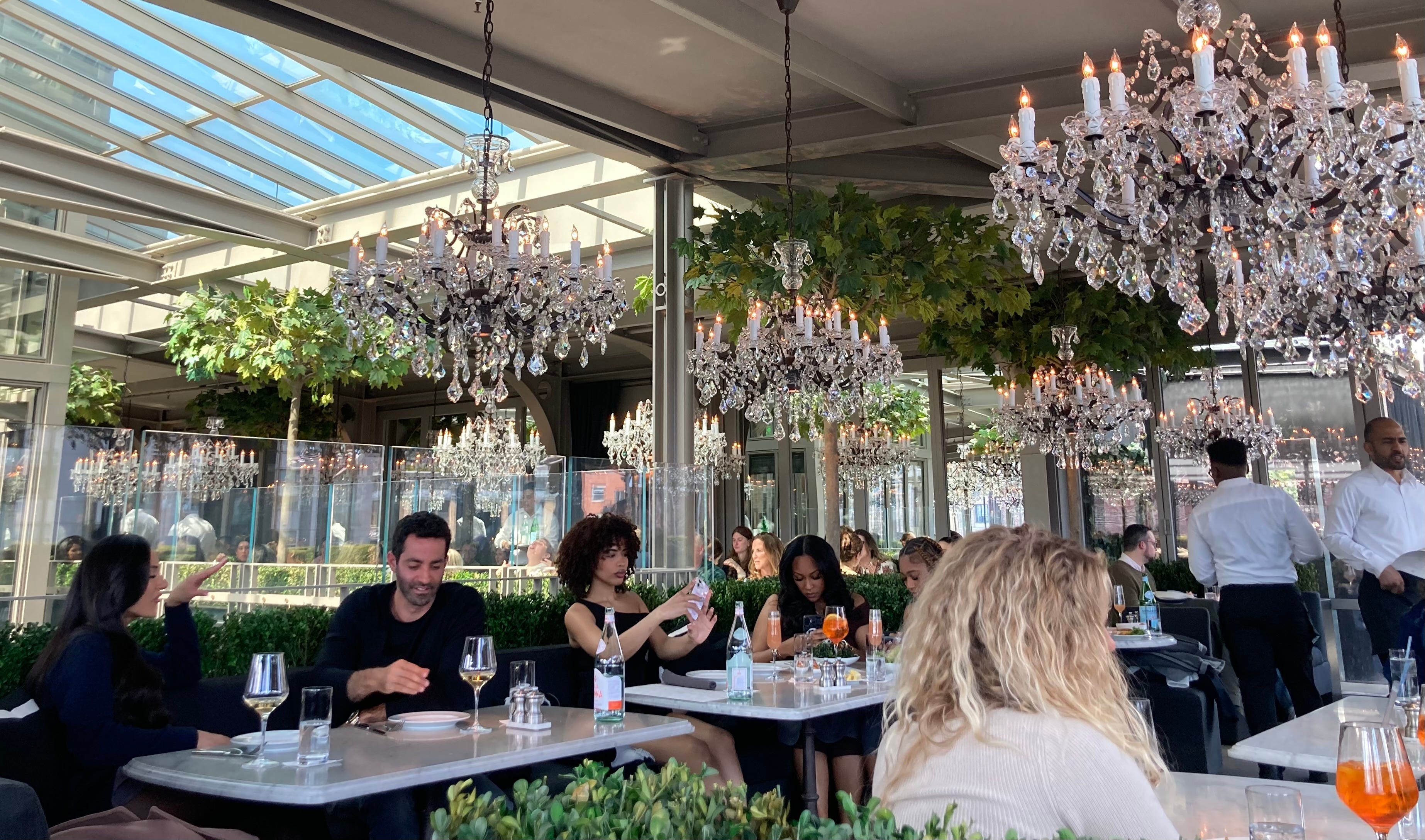 RH Rooftop Restaurant, elegant and easy - by Debra Keiser