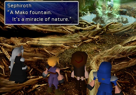 Path to the Nibelheim reactor in the original game and Crisis Core