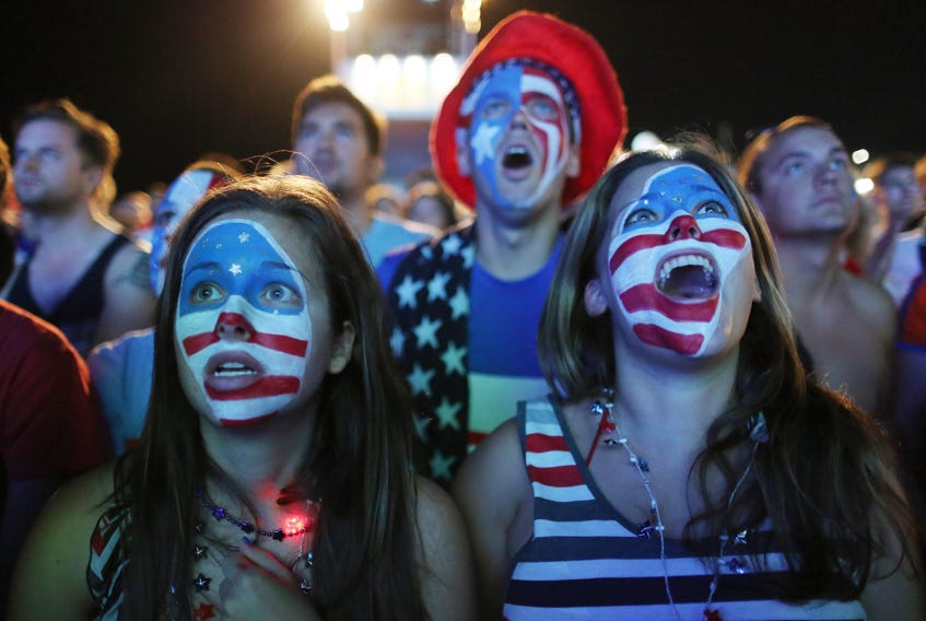 FIFA World Cup face painted fans