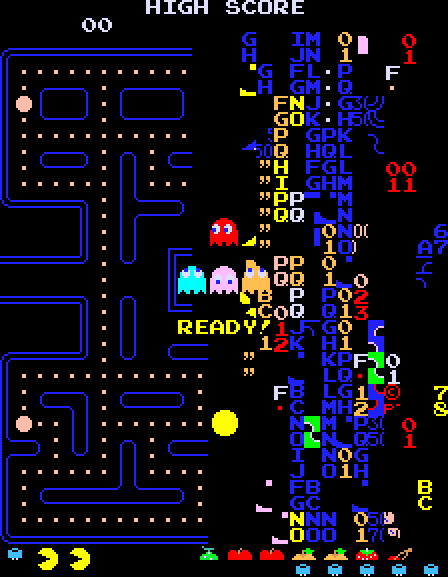 Map 256 Glitch | Pac-Man Wiki | Fandom