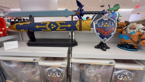 Nintendo Store San Francisco Zelda gear
