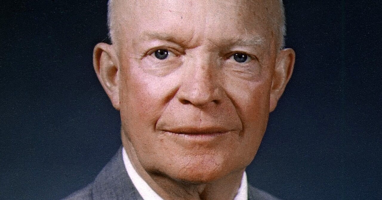 Official portrait of Dwight D. Eisenhower as president of the United States