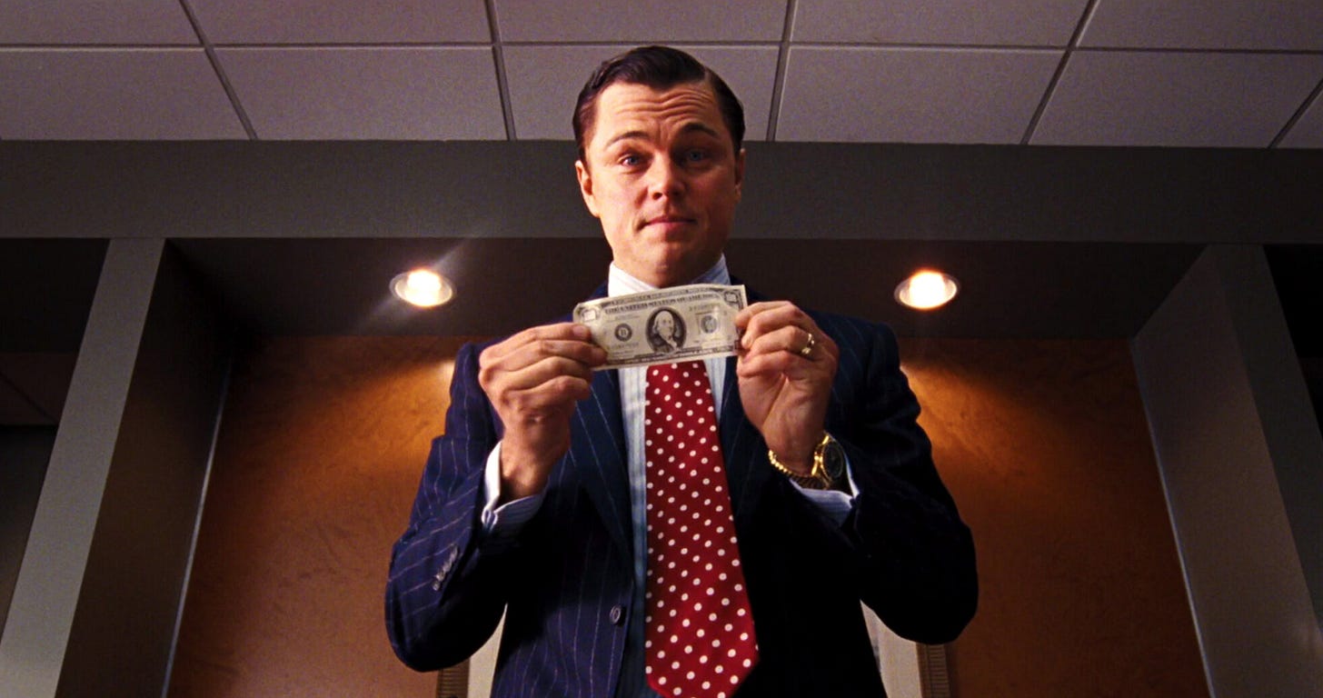 Wolf of Wall Street meme representing investors analyzing startup funding and due diligence requirements Wolf of Wall Street meme representing investors analyzing startup funding and due diligence requirements