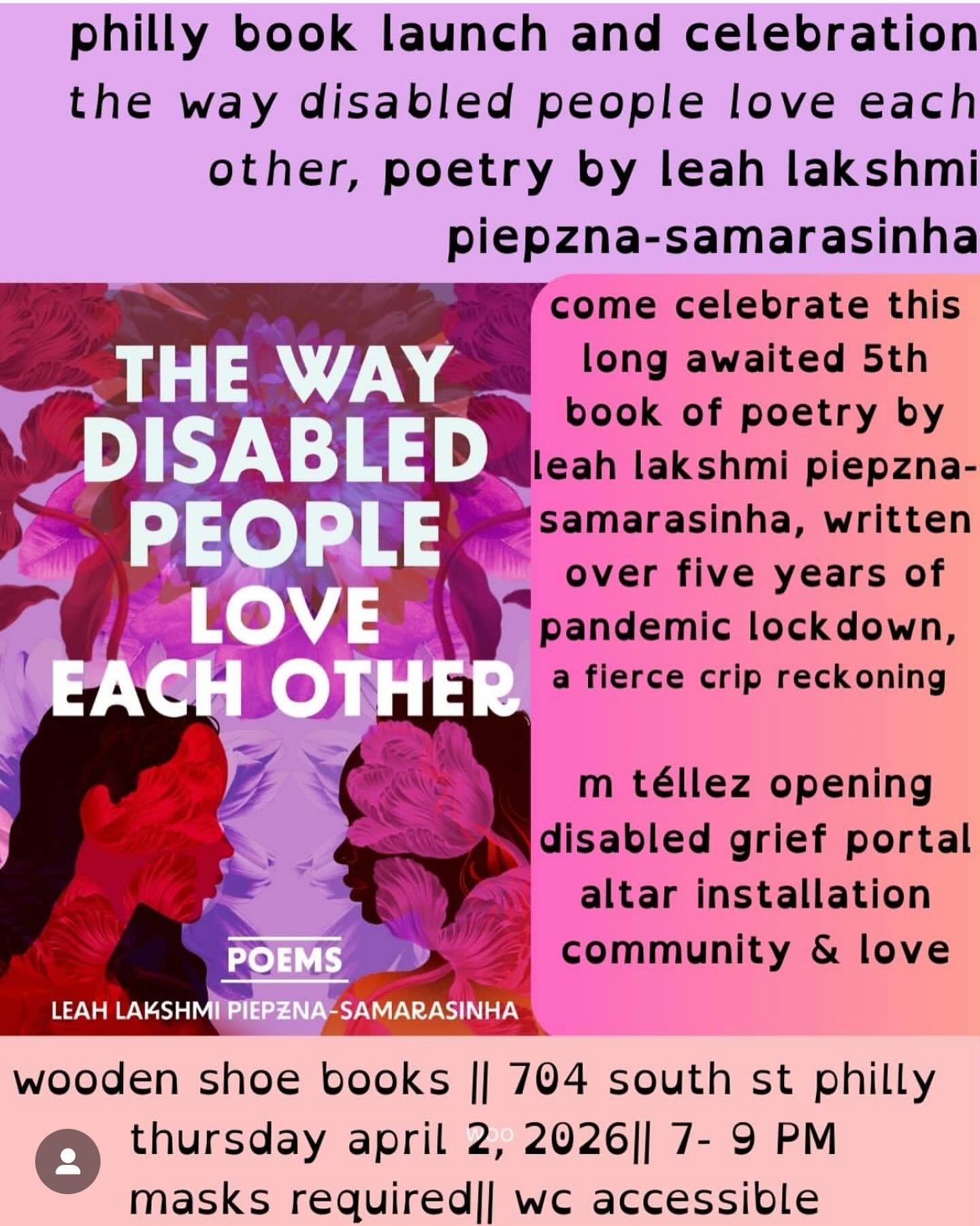 book launch text flyer
