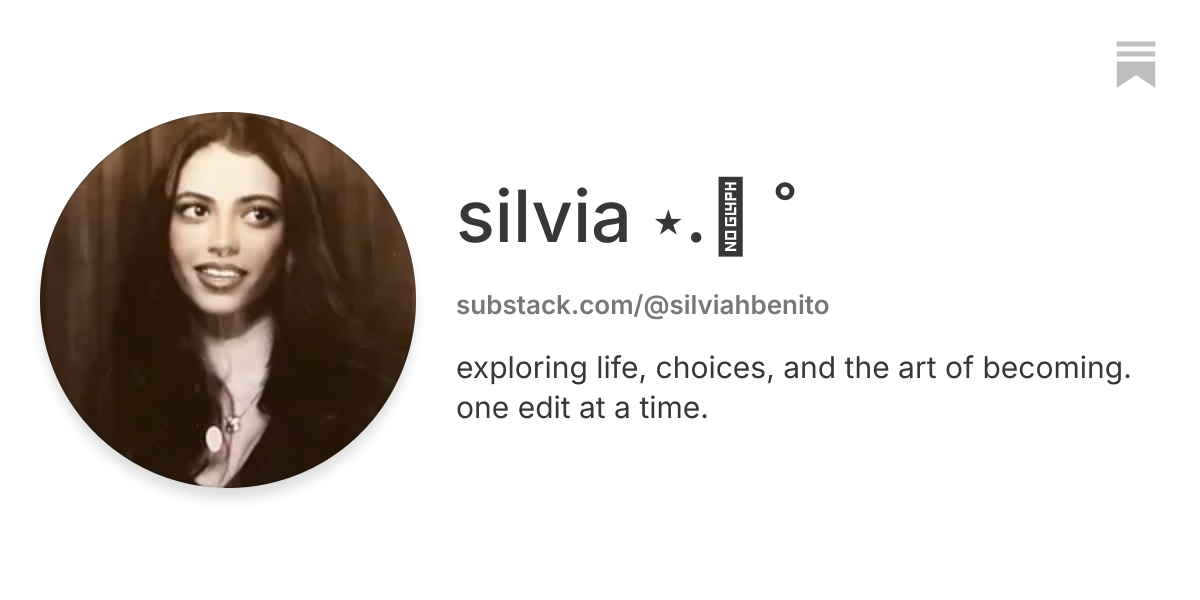 silvia ⋆.𐙚 ̊ | Substack