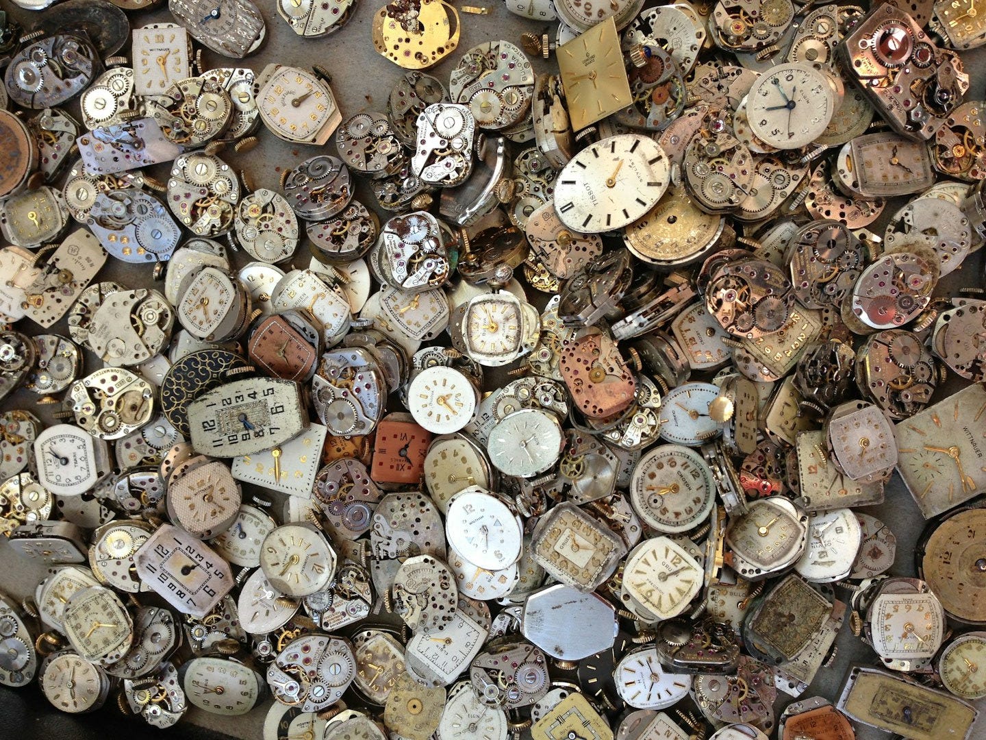 vintage brown and white watch lot