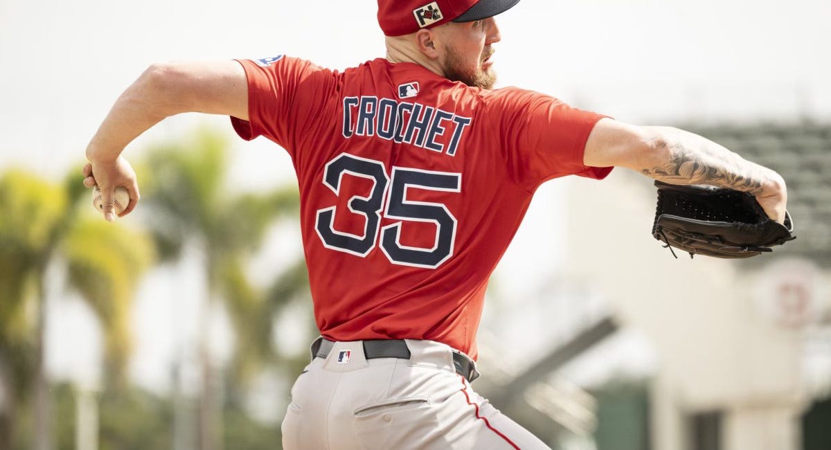 Red Sox Notes: Garrett Crochet downplays hitting triple digits, two starters vying for a spot in the rotation, WooSox' Grant Gambrell’s ‘velocity has ticked up’